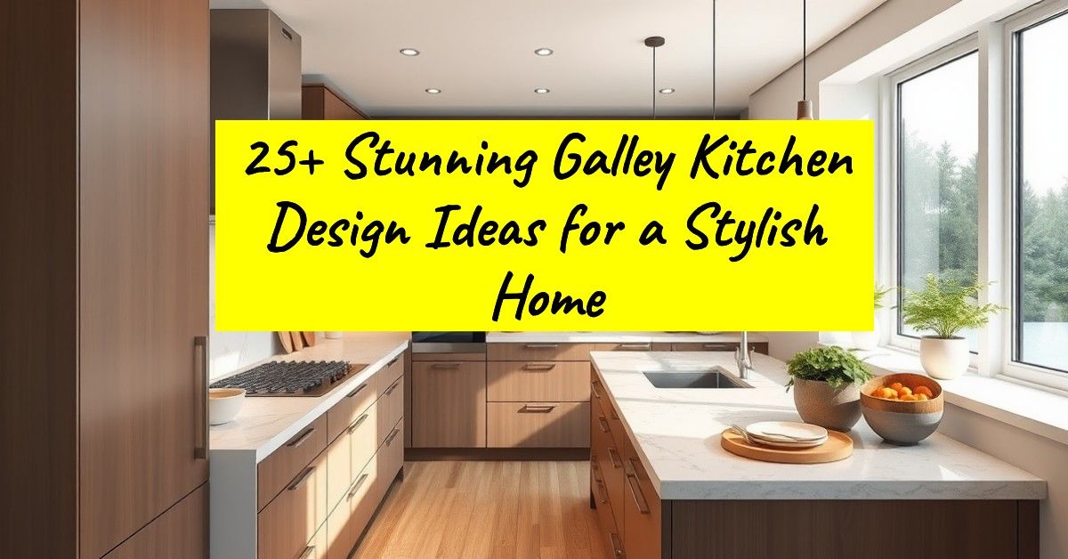 25+ Stunning Galley Kitchen Design Ideas for a Stylish Home