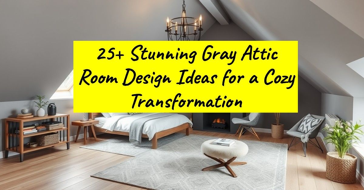 25+ Stunning Gray Attic Room Design Ideas for a Cozy Transformation