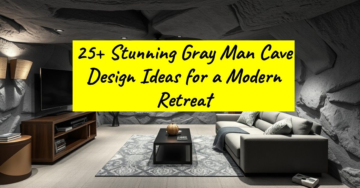 25+ Stunning Gray Man Cave Design Ideas for a Modern Retreat