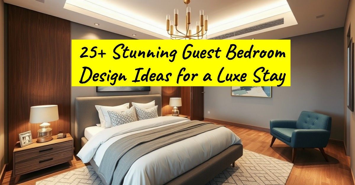 25+ Stunning Guest Bedroom Design Ideas for a Luxe Stay