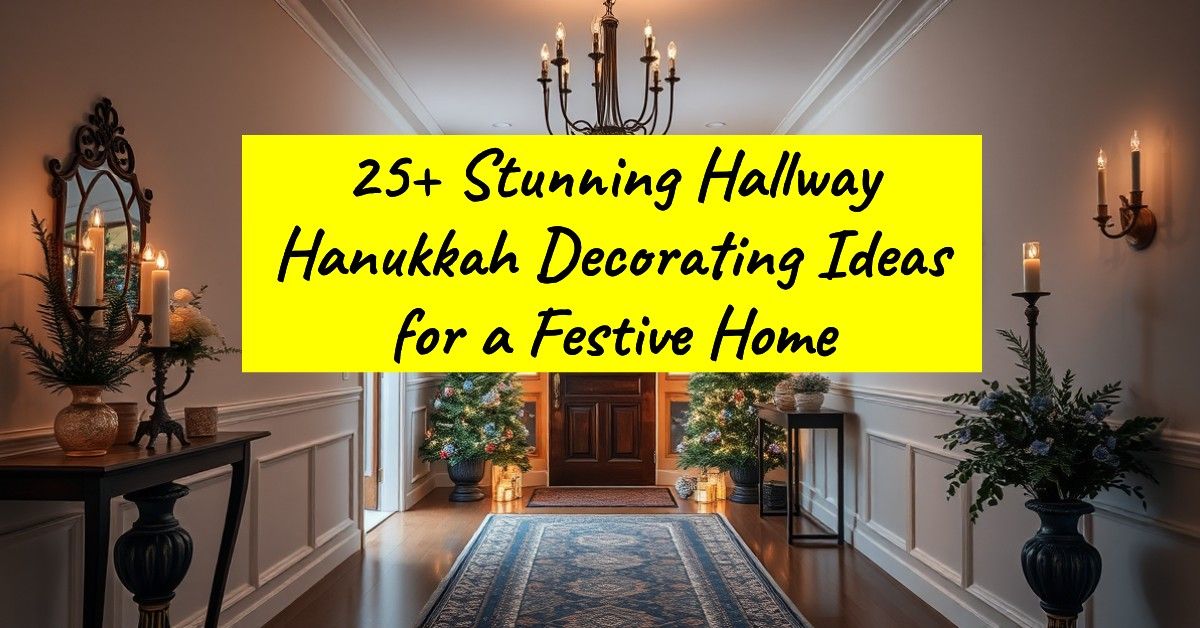 25+ Stunning Hallway Hanukkah Decorating Ideas for a Festive Home