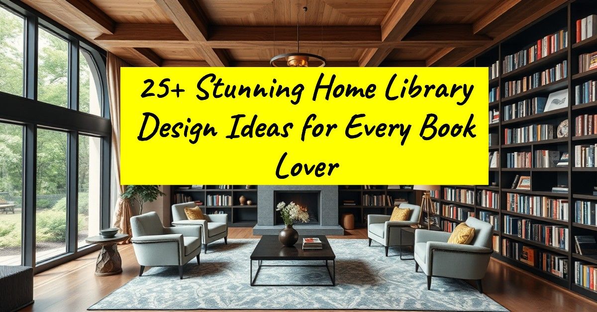 25+ Stunning Home Library Design Ideas for Every Book Lover