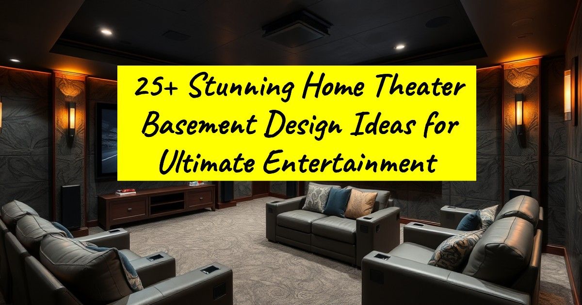 25+ Stunning Home Theater Basement Design Ideas for Ultimate Entertainment