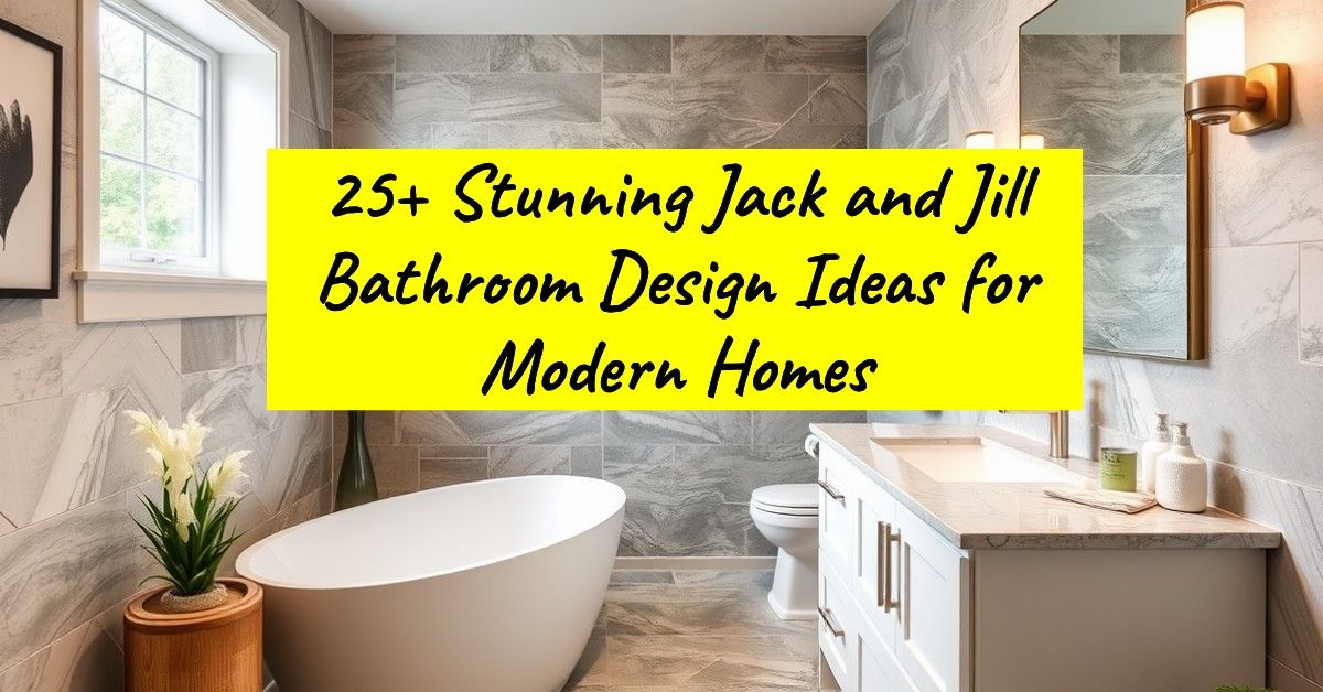 25+ Stunning Jack and Jill Bathroom Design Ideas for Modern Homes