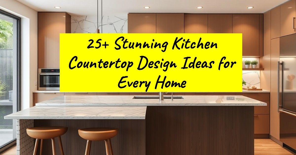 25+ Stunning Kitchen Countertop Design Ideas for Every Home