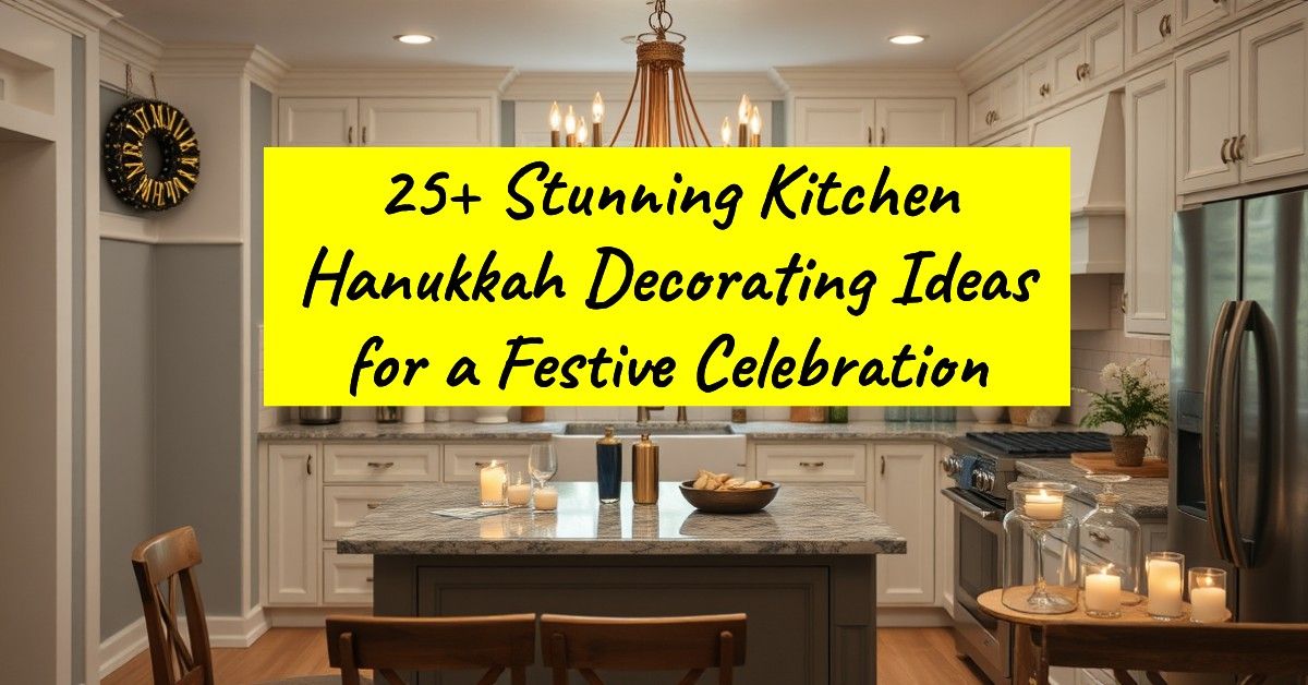 25+ Stunning Kitchen Hanukkah Decorating Ideas for a Festive Celebration