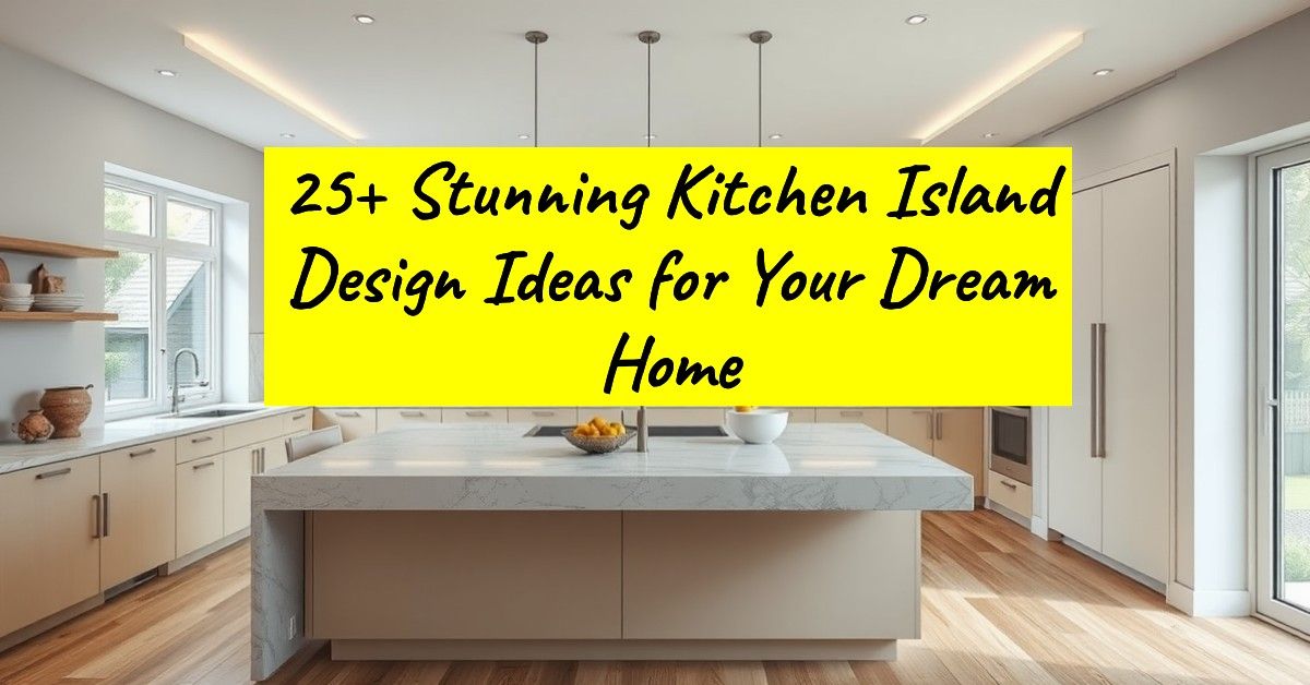 25+ Stunning Kitchen Island Design Ideas for Your Dream Home