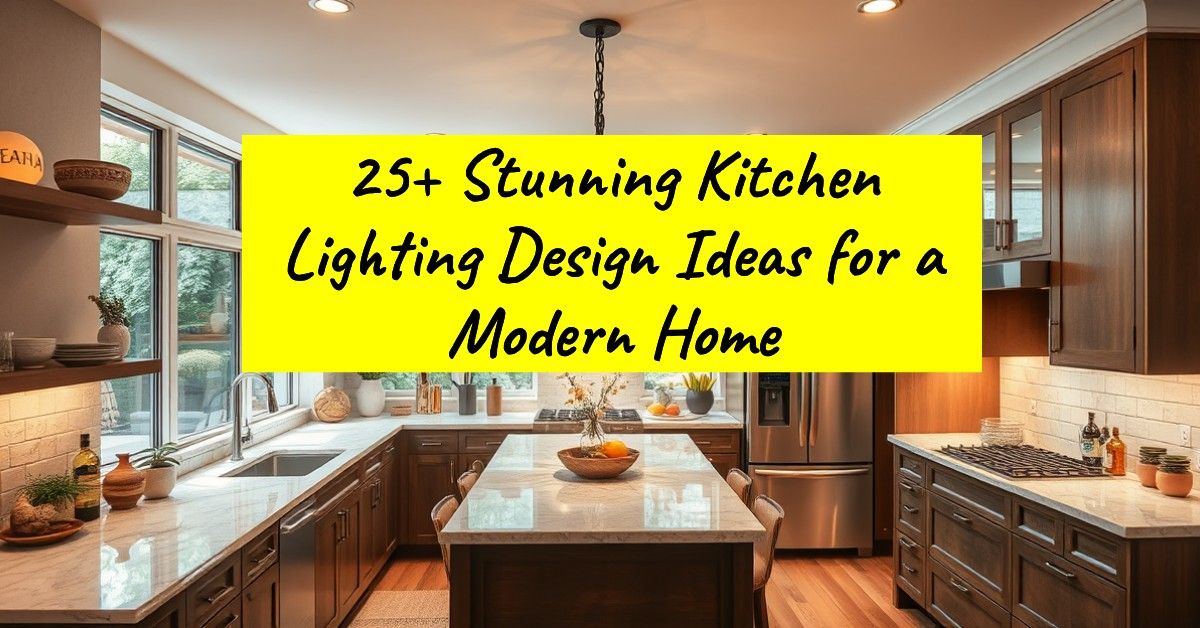 25+ Stunning Kitchen Lighting Design Ideas for a Modern Home