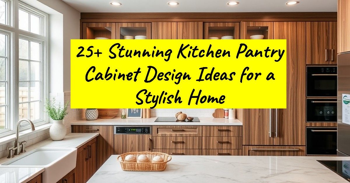 25+ Stunning Kitchen Pantry Cabinet Design Ideas for a Stylish Home