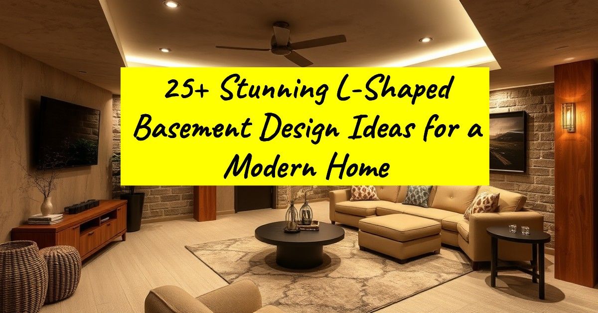 25+ Stunning L-Shaped Basement Design Ideas for a Modern Home