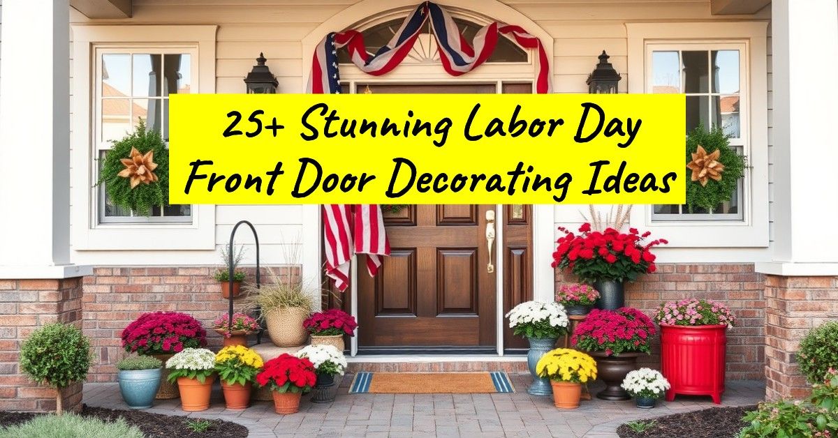 25+ Stunning Labor Day Front Door Decorating Ideas