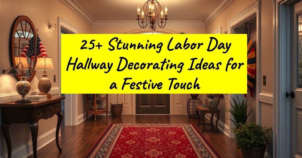 25+ Stunning Labor Day Hallway Decorating Ideas for a Festive Touch