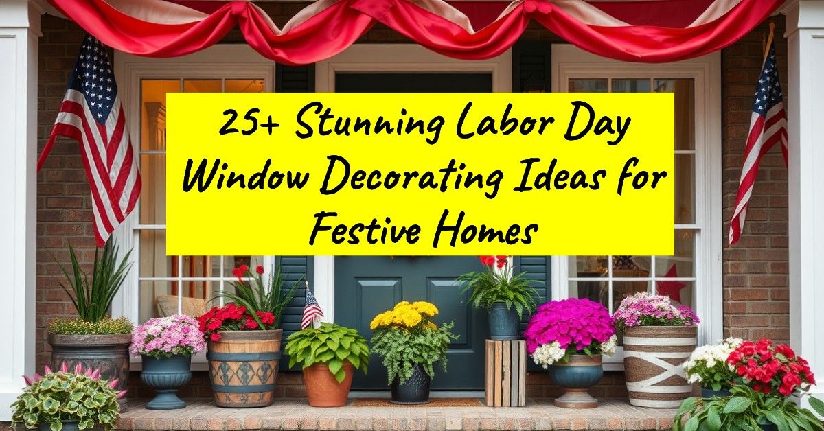 25+ Stunning Labor Day Window Decorating Ideas for Festive Homes