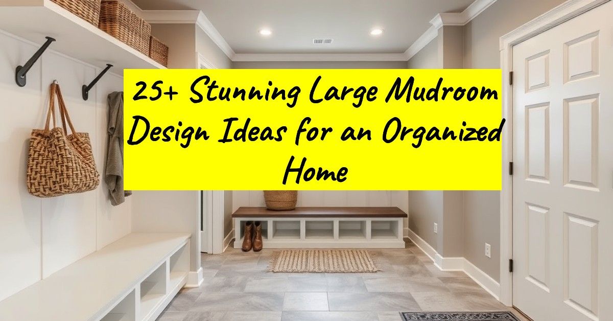 25+ Stunning Large Mudroom Design Ideas for an Organized Home