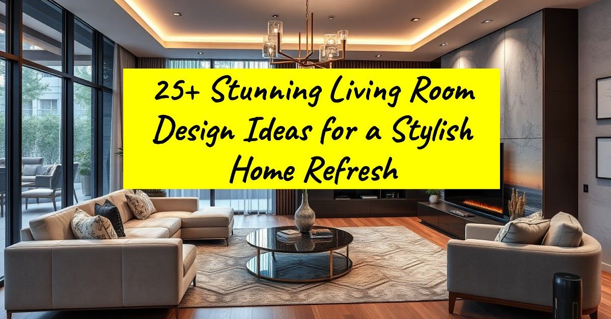 25+ Stunning Living Room Design Ideas for a Stylish Home Refresh