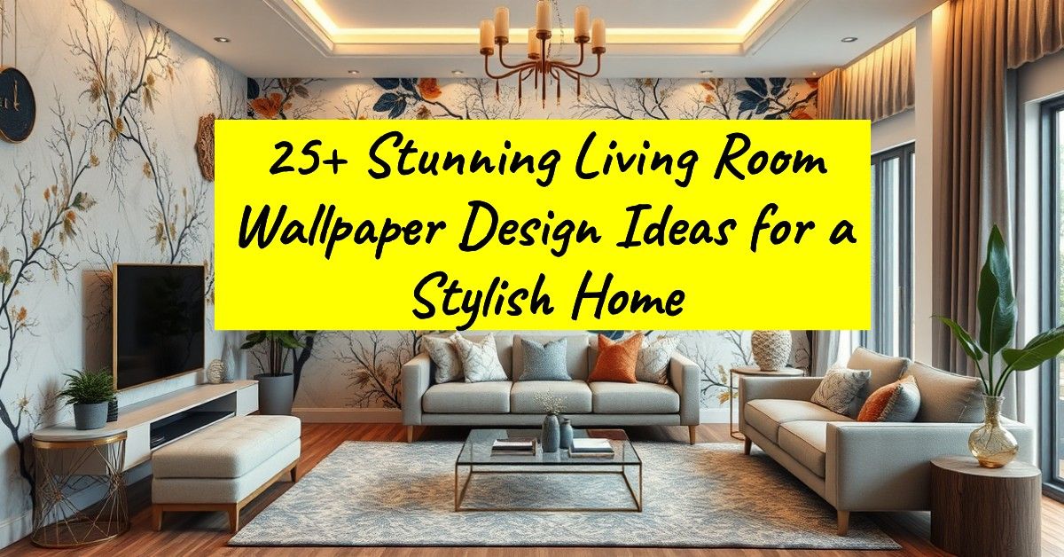 25+ Stunning Living Room Wallpaper Design Ideas for a Stylish Home