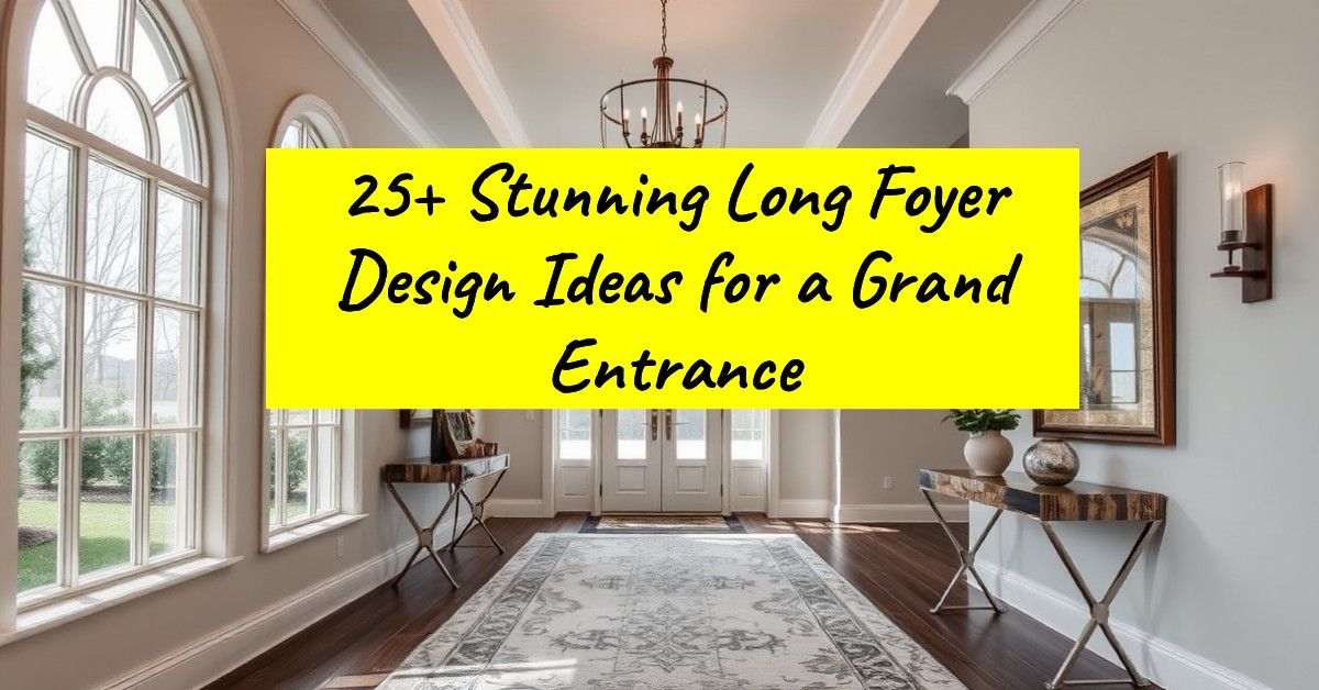 25+ Stunning Long Foyer Design Ideas for a Grand Entrance