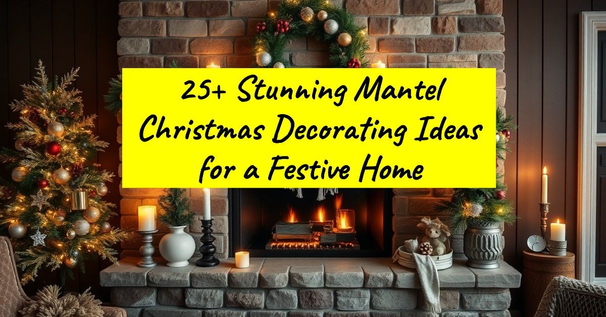 25+ Stunning Mantel Christmas Decorating Ideas for a Festive Home