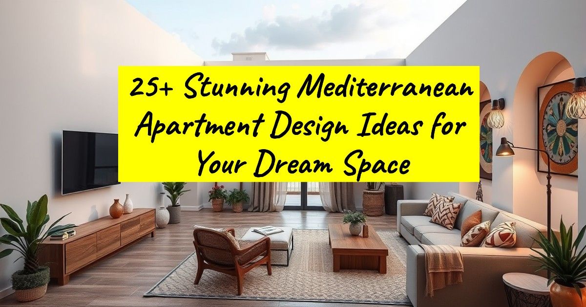 25+ Stunning Mediterranean Apartment Design Ideas for Your Dream Space