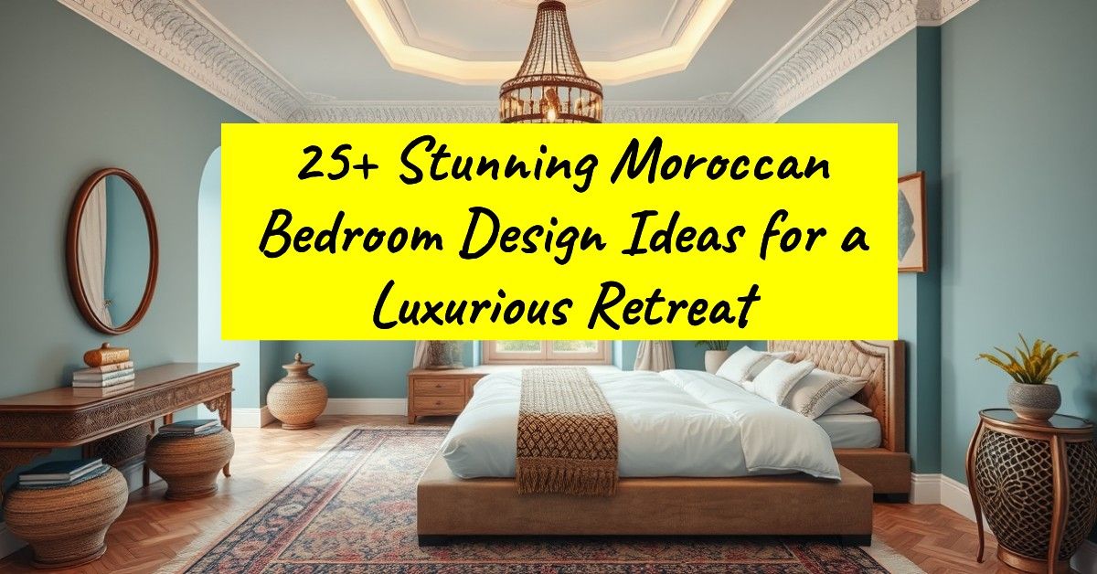 25+ Stunning Moroccan Bedroom Design Ideas for a Luxurious Retreat