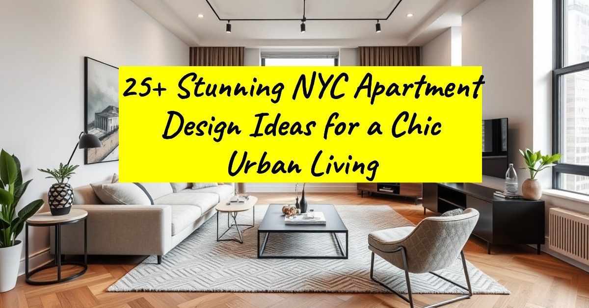 25+ Stunning NYC Apartment Design Ideas for a Chic Urban Living