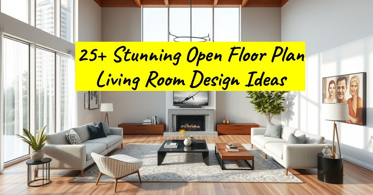 25+ Stunning Open Floor Plan Living Room Design Ideas