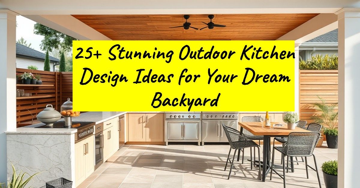 25+ Stunning Outdoor Kitchen Design Ideas for Your Dream Backyard