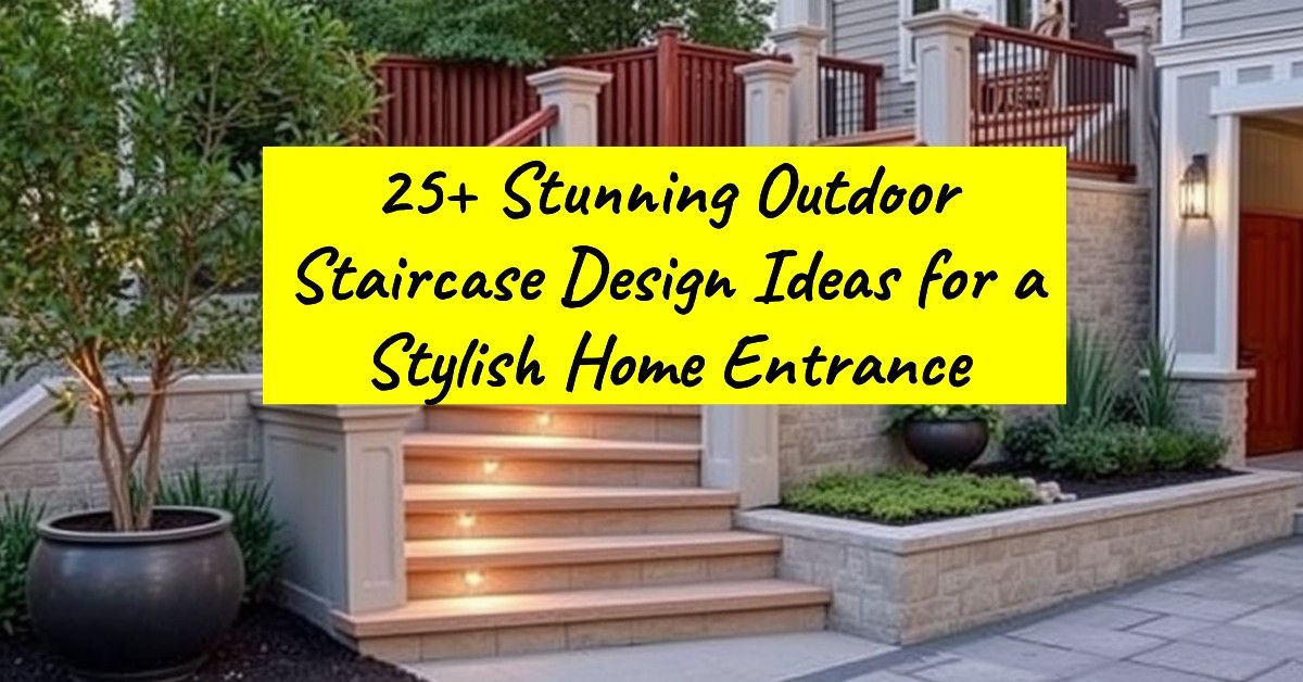 25+ Stunning Outdoor Staircase Design Ideas for a Stylish Home Entrance