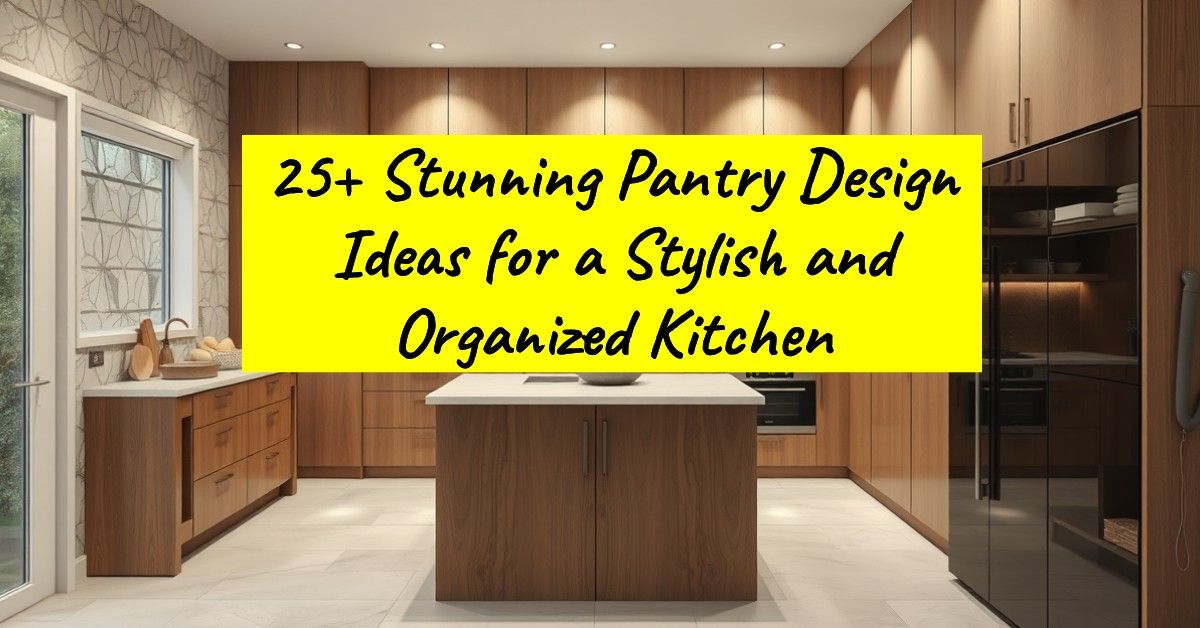 25+ Stunning Pantry Design Ideas for a Stylish and Organized Kitchen