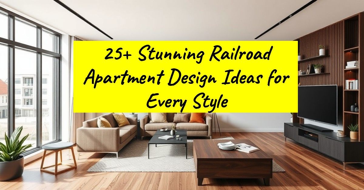 25+ Stunning Railroad Apartment Design Ideas for Every Style