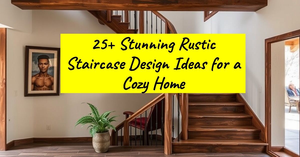 25+ Stunning Rustic Staircase Design Ideas for a Cozy Home