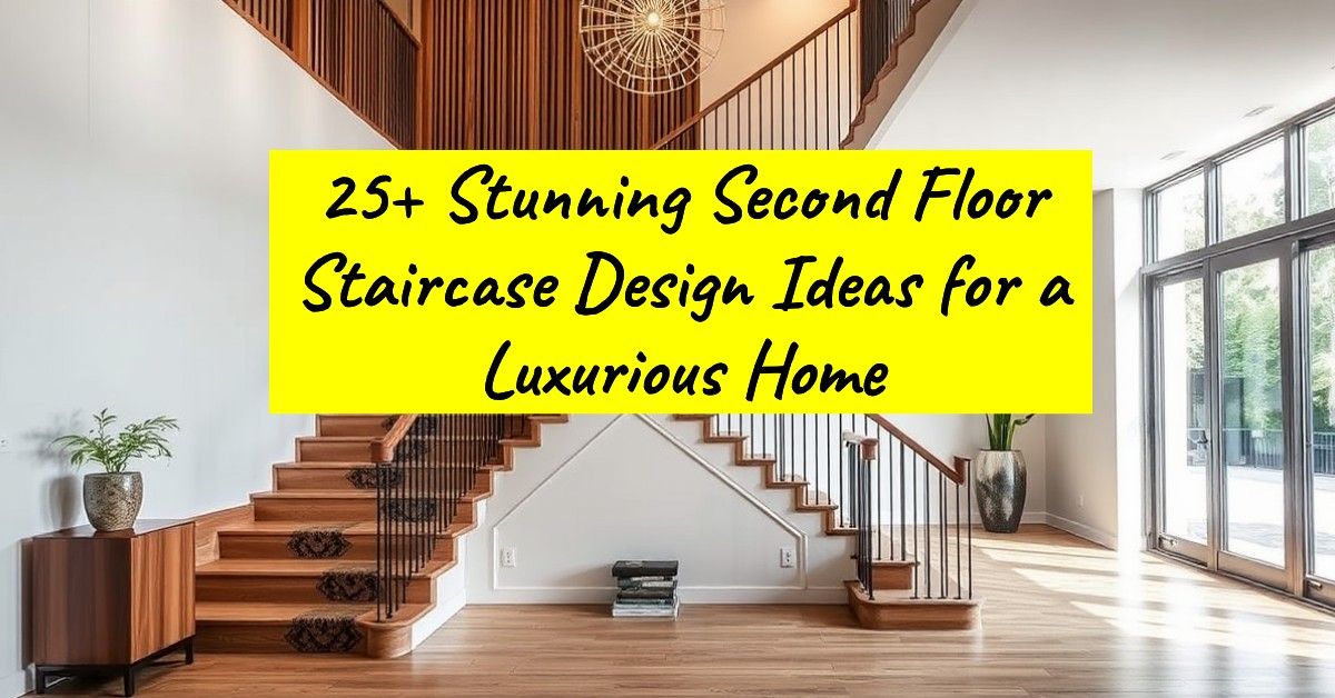 25+ Stunning Second Floor Staircase Design Ideas for a Luxurious Home