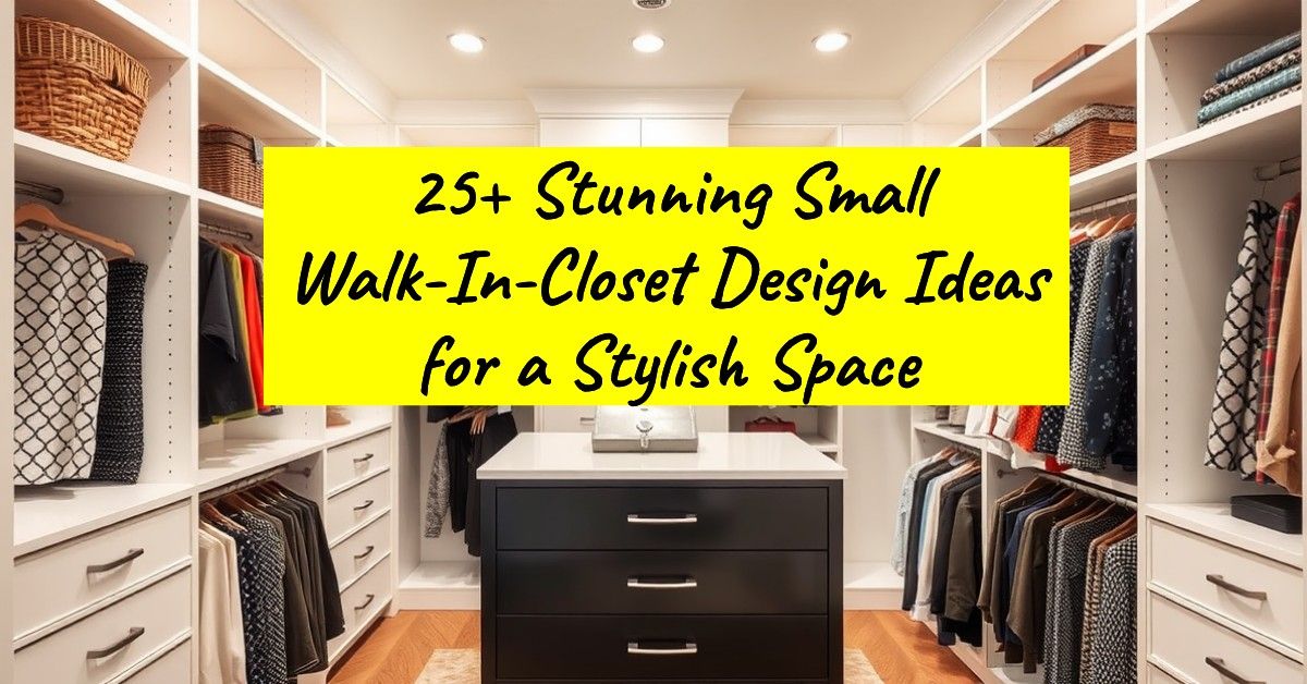 25+ Stunning Small Walk-In-Closet Design Ideas for a Stylish Space