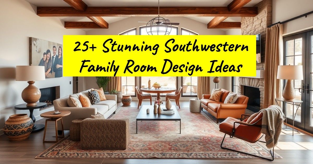 25+ Stunning Southwestern Family Room Design Ideas