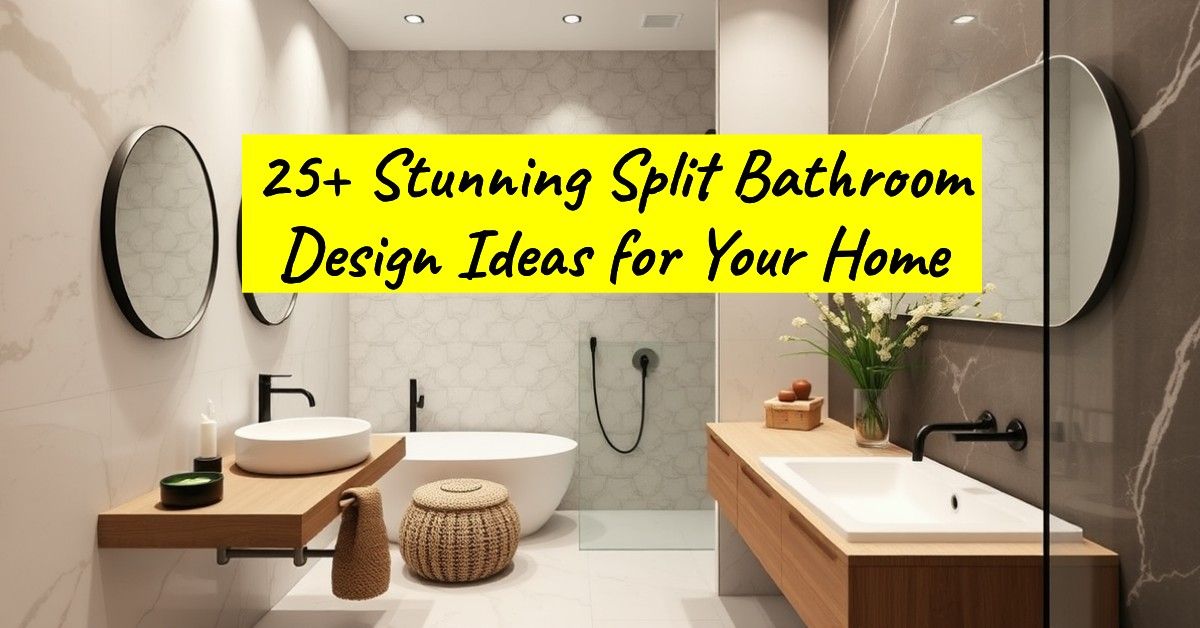 25+ Stunning Split Bathroom Design Ideas for Your Home