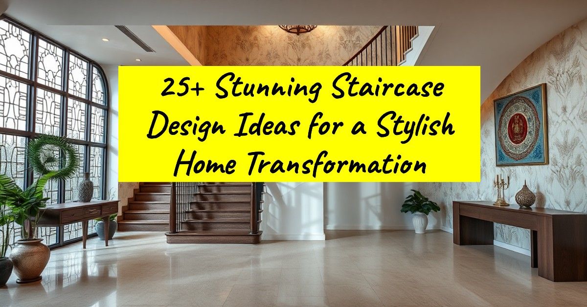 25+ Stunning Staircase Design Ideas for a Stylish Home Transformation