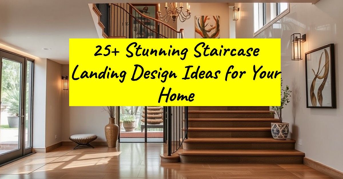 25+ Stunning Staircase Landing Design Ideas for Your Home