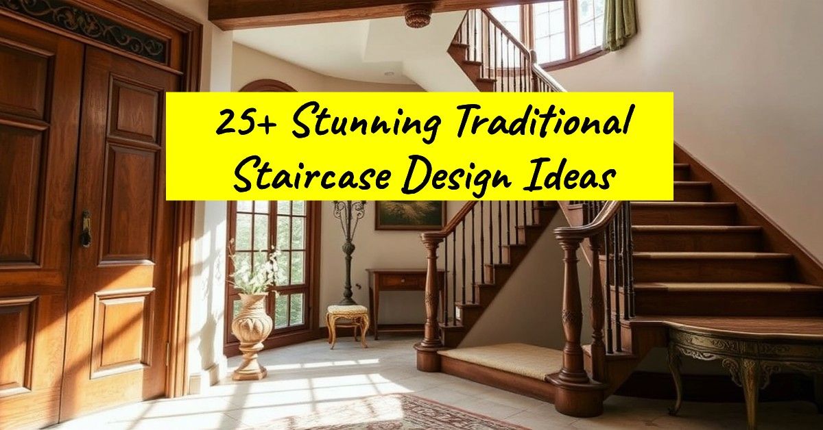 25+ Stunning Traditional Staircase Design Ideas