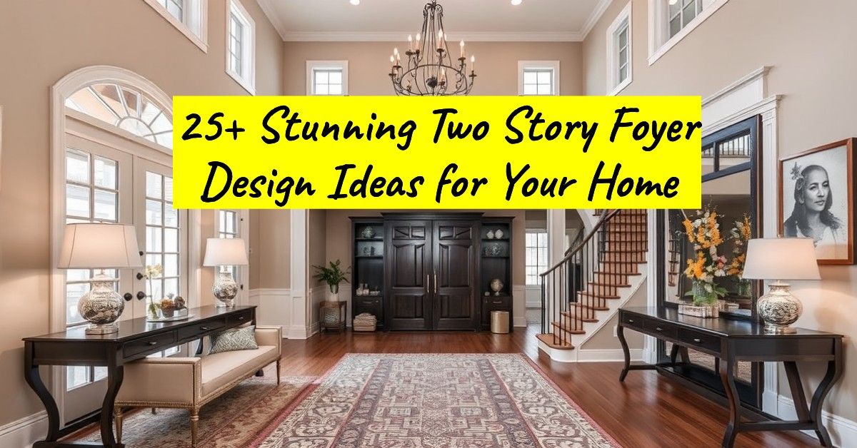 25+ Stunning Two Story Foyer Design Ideas for Your Home