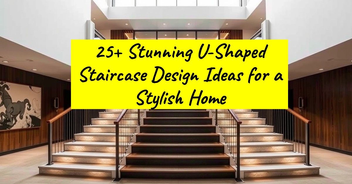 25+ Stunning U-Shaped Staircase Design Ideas for a Stylish Home