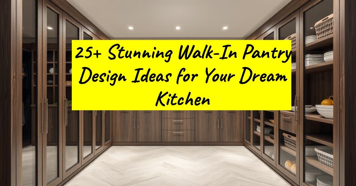 25+ Stunning Walk-In Pantry Design Ideas for Your Dream Kitchen