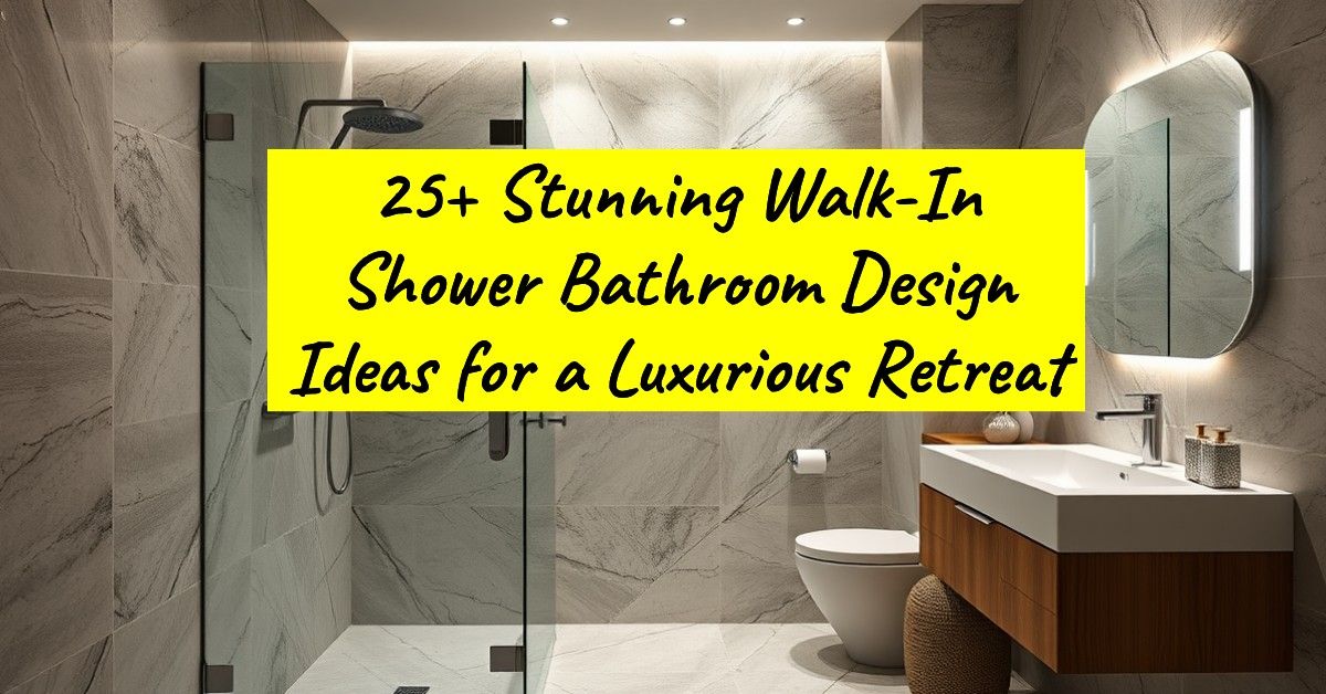 25+ Stunning Walk-In Shower Bathroom Design Ideas for a Luxurious Retreat