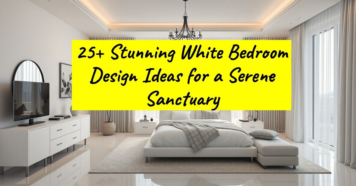 25+ Stunning White Bedroom Design Ideas for a Serene Sanctuary