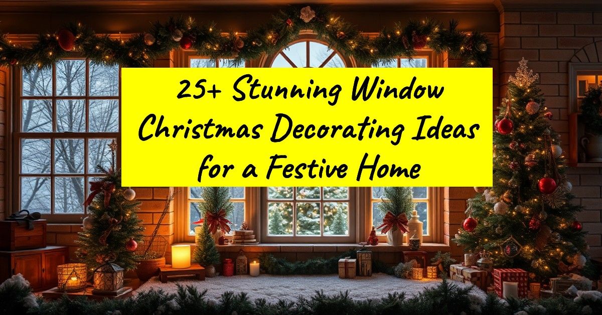 25+ Stunning Window Christmas Decorating Ideas for a Festive Home