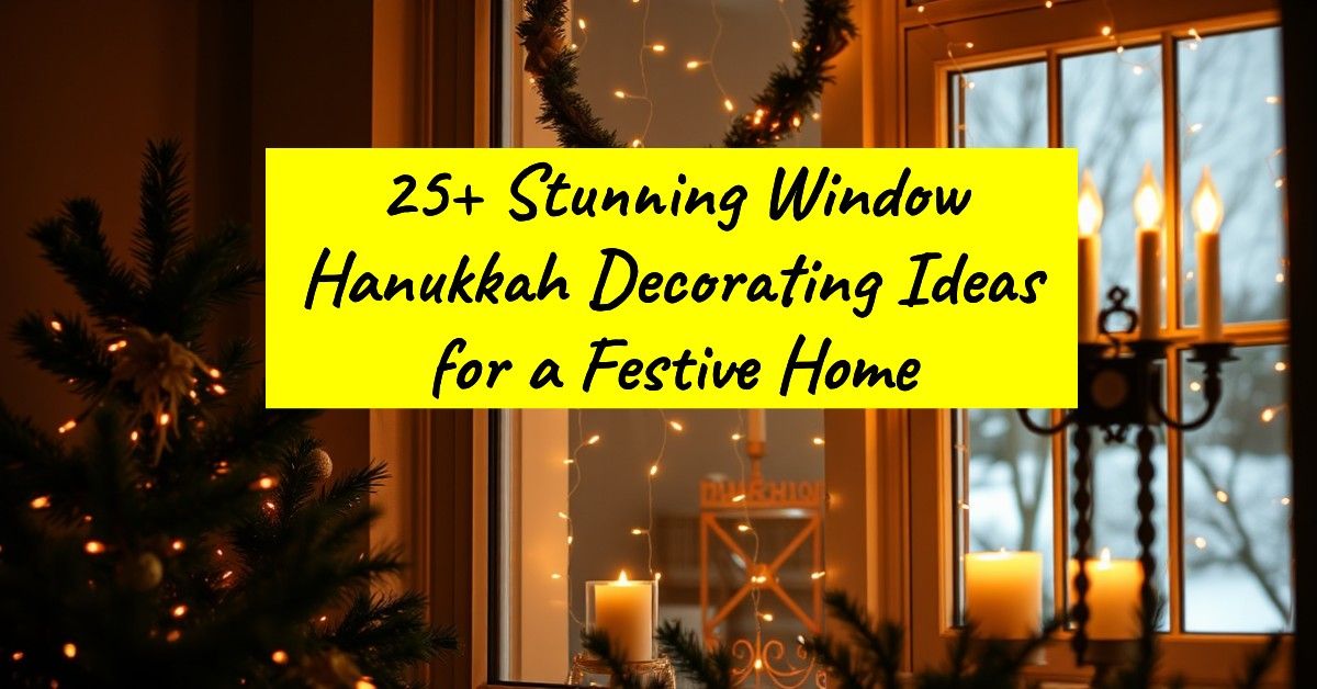 25+ Stunning Window Hanukkah Decorating Ideas for a Festive Home