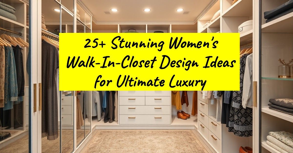 25+ Stunning Women's Walk-In-Closet Design Ideas for Ultimate Luxury