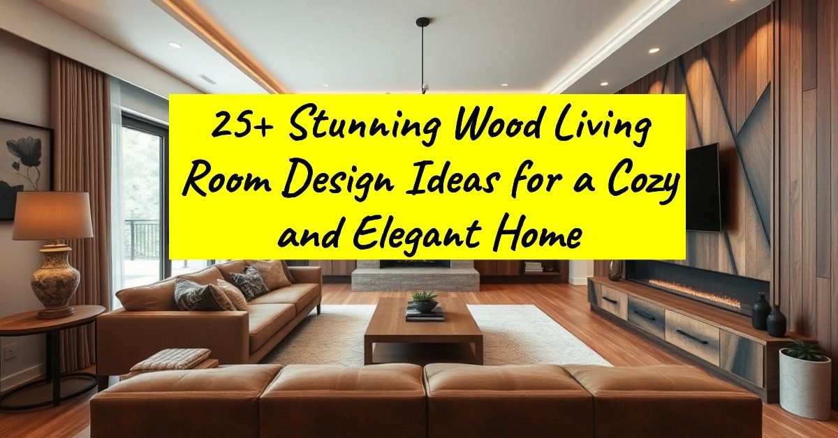 25+ Stunning Wood Living Room Design Ideas for a Cozy and Elegant Home