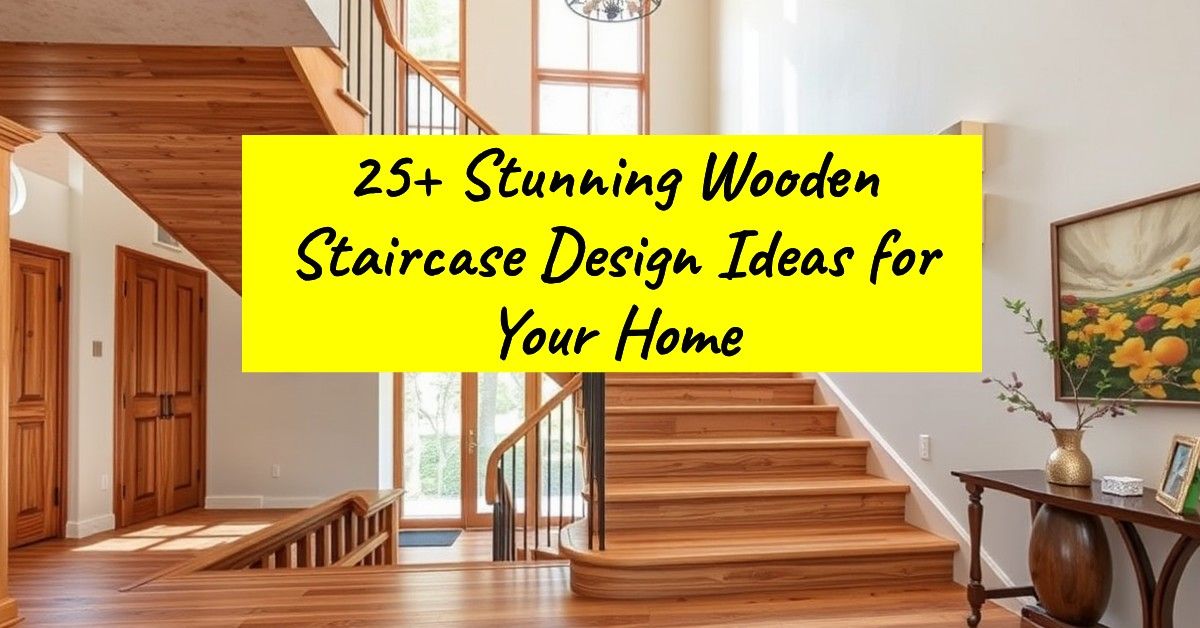 25+ Stunning Wooden Staircase Design Ideas for Your Home