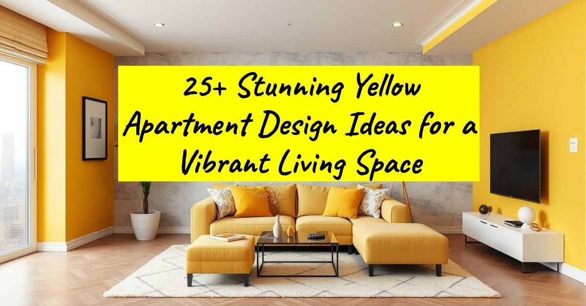 25+ Stunning Yellow Apartment Design Ideas for a Vibrant Living Space