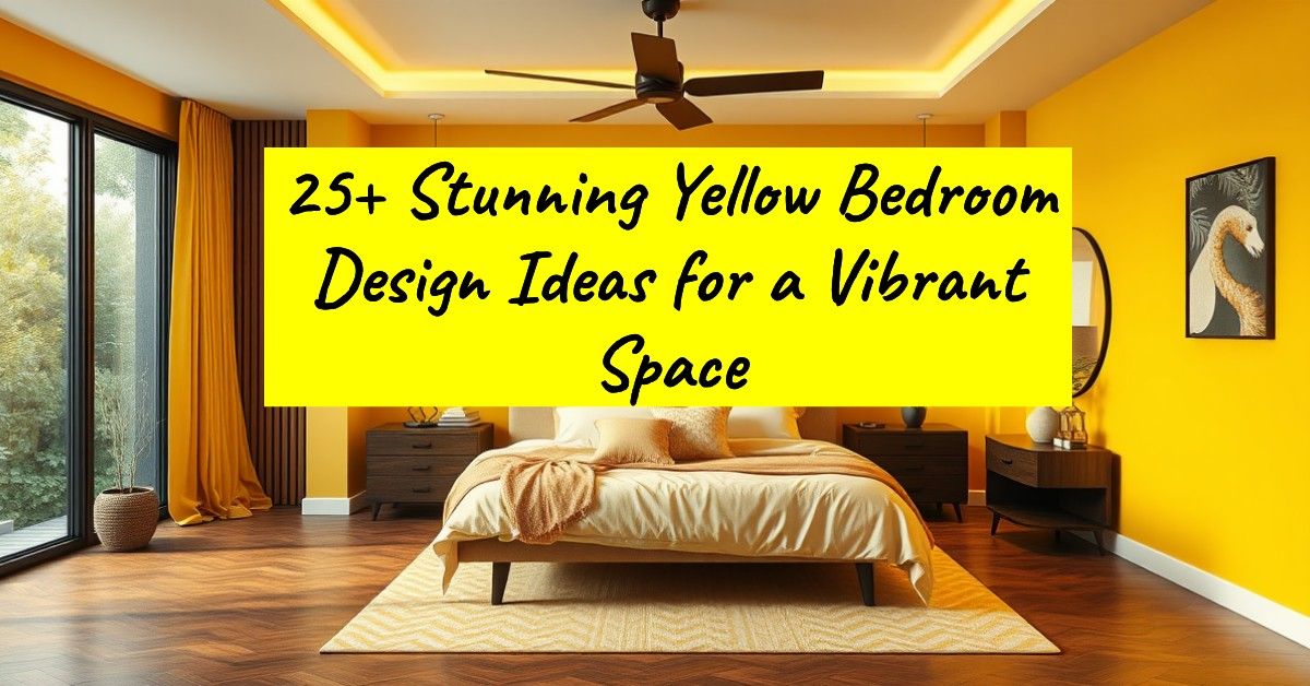 25+ Stunning Yellow Bedroom Design Ideas for a Vibrant Space